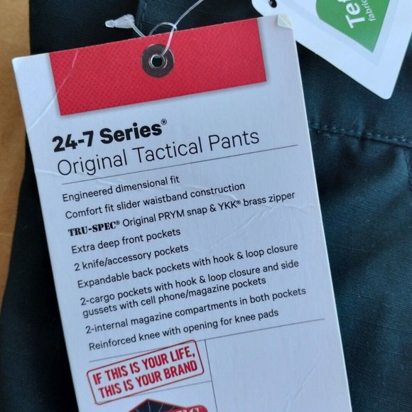 NWT TRU-SPEC 24-7 SERIES ORIGINAL TACTICAL PANTS MENS 42 WAIST UNHEMMED 1123089 - Picture 3 of 6
